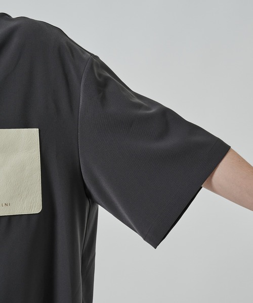 CULLNI（クルニ）の「【CULLNI】別注 Sugoku Suzushii Leather Pocket S/S Shirts（シャツ/ブラウス・メンズ・ブラック/カーキ/ダークグレー/ホワイト・1/2）」の20枚目の写真