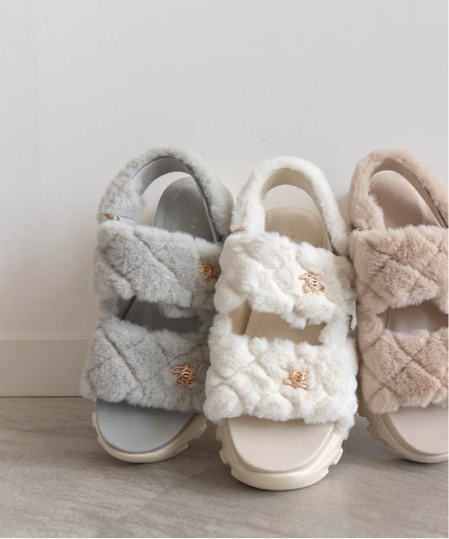 キルティングファースポーツサンダル（サンダル）｜RANDA（ランダ）の