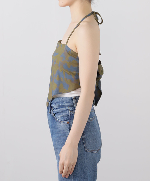 JOURNAL STANDARD(ジャーナルスタンダード)の「【OAS/オーエーエス】Highland Avonela Crop Top(シャツ/ブラウス・レディース・オリーブ・MEDIUM)」の4枚目の写真