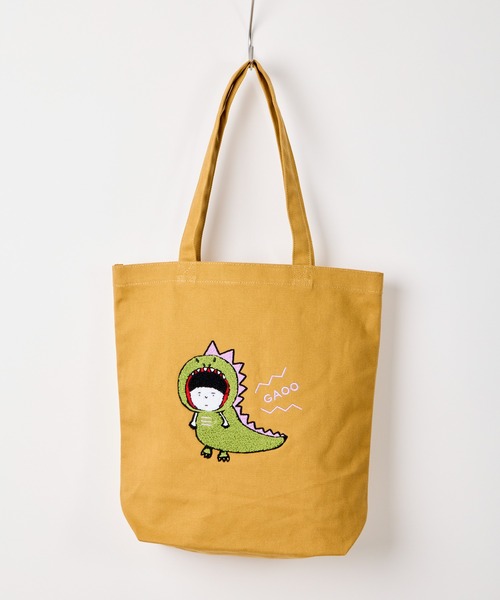 まんまのまんま　刺繍　手提げトート　新品タグ付き 刺繍マチ付トート ガーデン（BK） - Atsuko Matano 公式