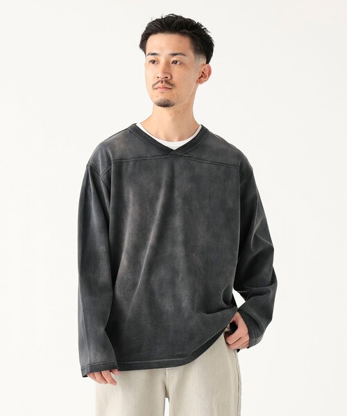 B:MING by BEAMS（ビーミングバイビームス）の「フェード フットボール Vネック Tシャツ（Tシャツ/カットソー・メンズ・パープル/ブラック系その他4・SMALL/MEDIUM/LARGE/X-LARGE）」の19枚目の写真