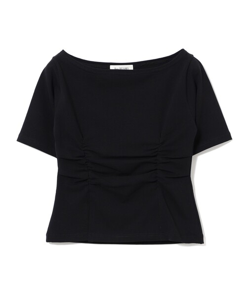 Ray BEAMS（レイビームス）の「ボートネック スリット フィット Tシャツ（Tシャツ/カットソー・レディース・ブラック/レッド・ONE SIZE）」の3枚目の写真