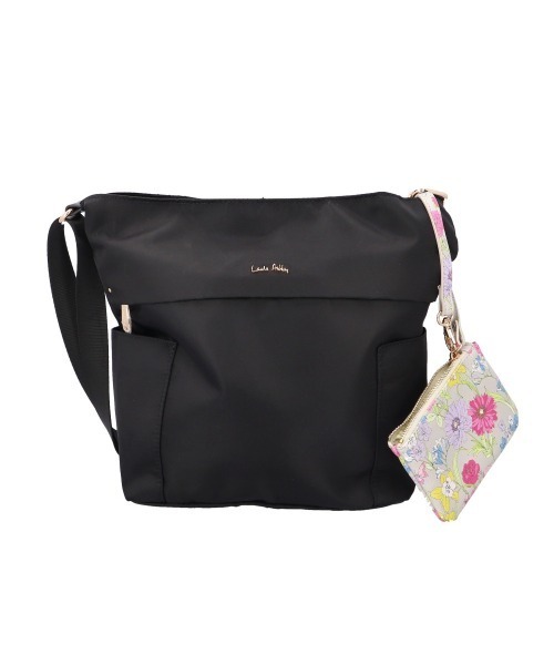 BACKYARD FAMILY(バックヤードファミリー)の「LAURA ASHLEY ローラアシュレイ 縦型ショルダーバッグ(ショルダーバッグ・レディース・ネイビー/ブラック・FREE)」の2枚目の写真