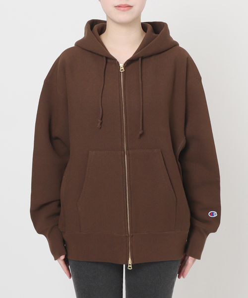 labyrins スウェット　パーカー　ブラウン Champion(チャンピオン)スウェットパーカー（パーカー） | Right