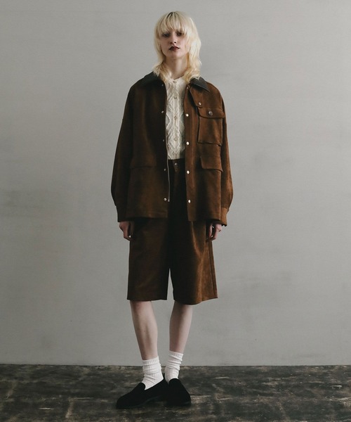 BAYFLOW（ベイフロー）の「【EF(エフ)】フェイクスエードハーフパンツ（WOMEN）（その他パンツ・レディース・ブラウン・FREE）」の2枚目の写真