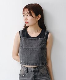 Kastane | 【セットアップ対応】スタッズデニムビスチェ(キャミソール)