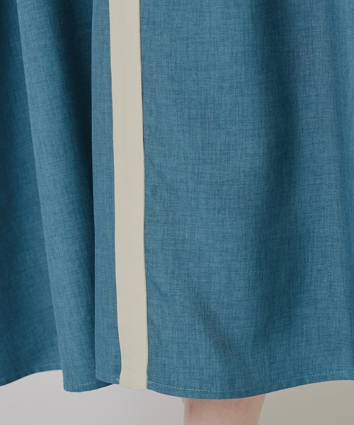 REDYAZEL（レディアゼル）の「バイカラーアシメショルダーワンピース（ワンピース・レディース・ダークグリーン/グレー/ネイビー・FREE）」の12枚目の写真