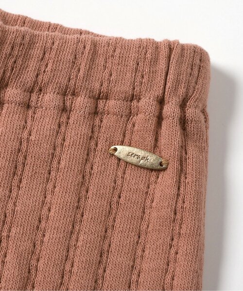 Seraph（セラフ）の「【ジュニア対応】針抜きテレコレギンス（レギンス/スパッツ・キッズ・レンガ/チャコール/ラベンダー/アイボリー・80/90/100/110/120/130/140）」の9枚目の写真