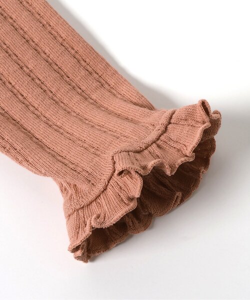 Seraph（セラフ）の「【ジュニア対応】針抜きテレコレギンス（レギンス/スパッツ・キッズ・レンガ/チャコール/ラベンダー/アイボリー・80/90/100/110/120/130/140）」の11枚目の写真