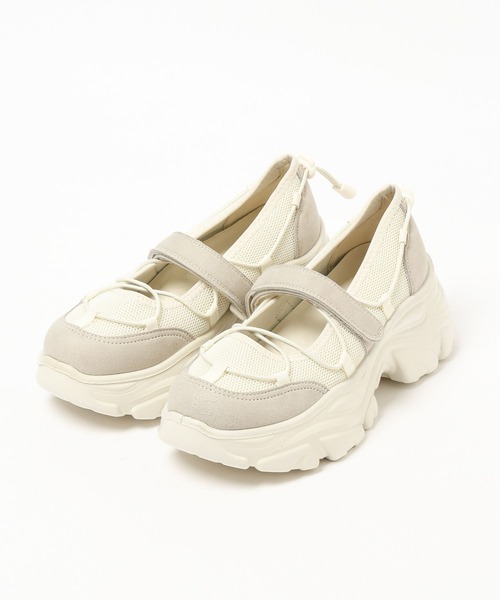 LOWRYS FARM(ローリーズファーム)の「レースアップバレエスニーカー 570526(スニーカー・レディース・アイボリー/ブラック/ブラウン・MEDIUM/LARGE)」の12枚目の写真