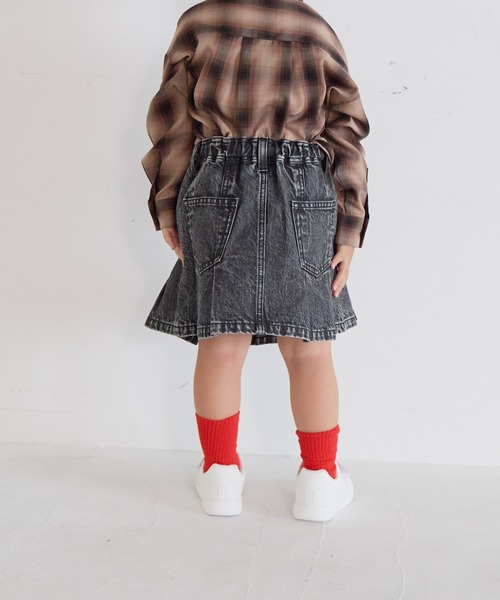 LOWRYS FARM（ローリーズファーム）の「デニムスカート　571975（スカート・キッズ・ブルー系その他/ブラック/ブルー・110cm/120cm/130cm/140cm/150cm）」の19枚目の写真
