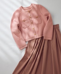 STRAWBERRY-FIELDS | ソフトピーチタフタ_ギャザータックタフタスカート(スカート)