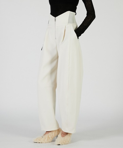 PRANK PROJECT（プランクプロジェクト）の「ハイウエストパンツ / High-waisted pants（その他パンツ・レディース・ブラック/ホワイト/グレー・38/36）」の16枚目の写真