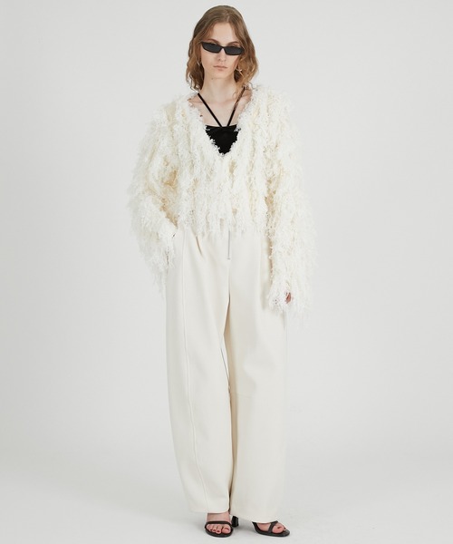 PRANK PROJECT（プランクプロジェクト）の「ハイウエストパンツ / High-waisted pants（その他パンツ・レディース・ブラック/ホワイト/グレー・38/36）」の8枚目の写真