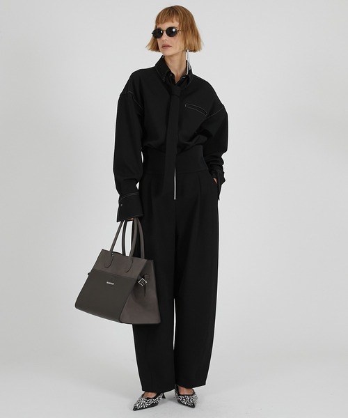 PRANK PROJECT（プランクプロジェクト）の「ハイウエストパンツ / High-waisted pants（その他パンツ・レディース・ブラック/ホワイト/グレー・38/36）」の12枚目の写真