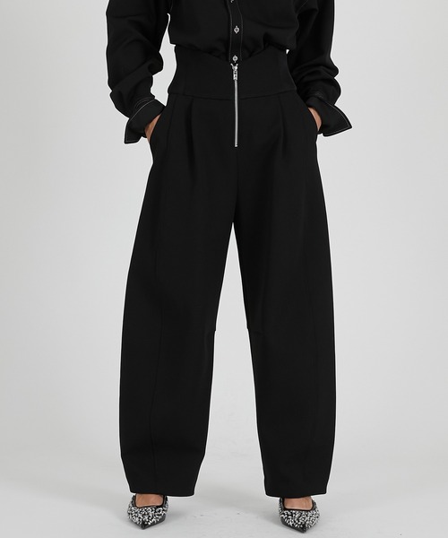 PRANK PROJECT（プランクプロジェクト）の「ハイウエストパンツ / High-waisted pants（その他パンツ・レディース・ブラック/ホワイト/グレー・38/36）」の19枚目の写真