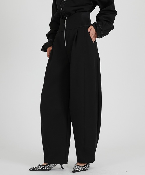 PRANK PROJECT（プランクプロジェクト）の「ハイウエストパンツ / High-waisted pants（その他パンツ・レディース・ブラック/ホワイト/グレー・38/36）」の20枚目の写真