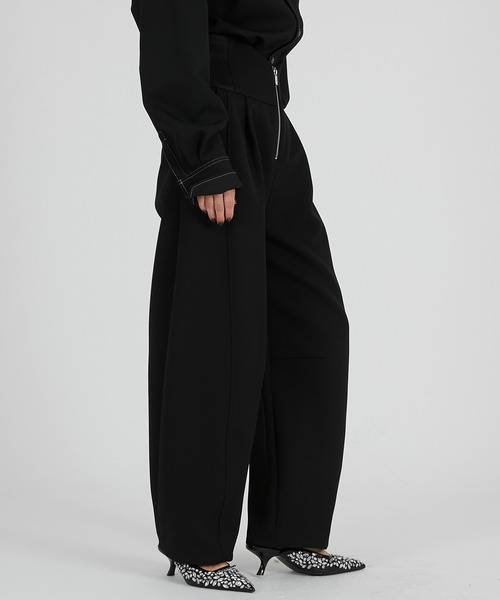 PRANK PROJECT（プランクプロジェクト）の「ハイウエストパンツ / High-waisted pants（その他パンツ・レディース・ブラック/ホワイト/グレー・38/36）」の22枚目の写真