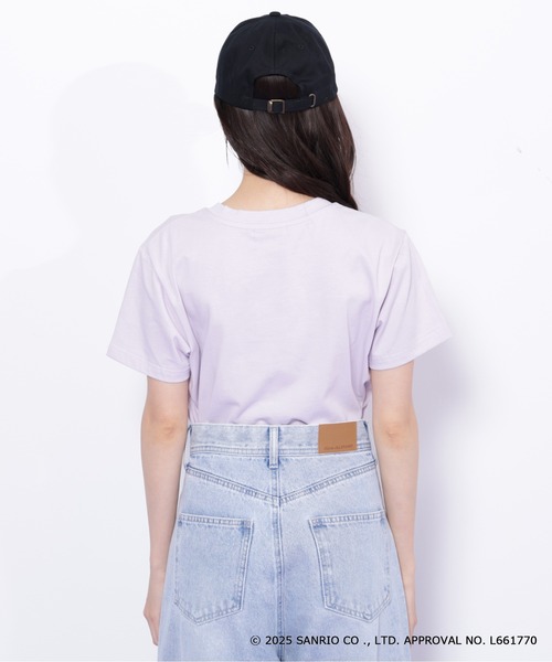 ＜マイメロディ＆クロミコラボ＞オーガニックコットン刺繍ロゴTシャツ JILL by JILL STUART｜<マイメロディ&クロミコラボ>オーガニック