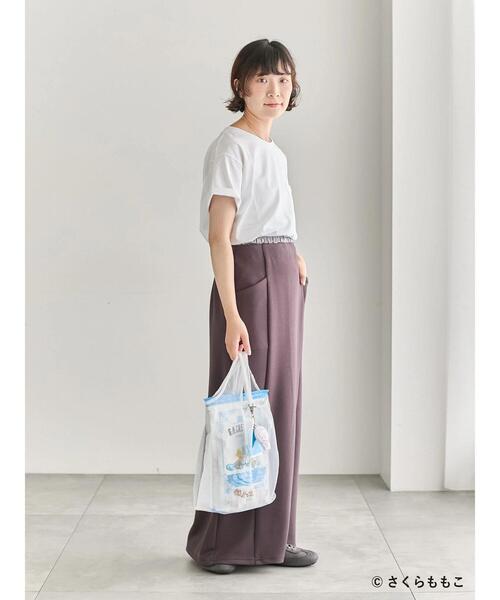 Samansa Mos2 blue（サマンサモスモスブルー）の「COJI-COJI/シアートート（ハンドバッグ・レディース・ネイビー/オフホワイト・F）」の9枚目の写真