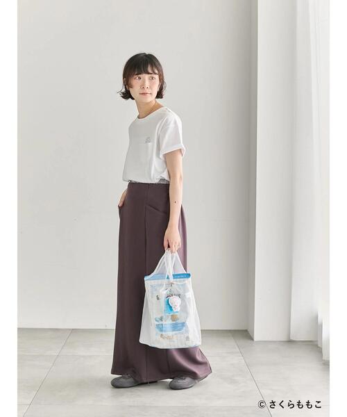 Samansa Mos2 blue（サマンサモスモスブルー）の「COJI-COJI/シアートート（ハンドバッグ・レディース・ネイビー/オフホワイト・F）」の11枚目の写真