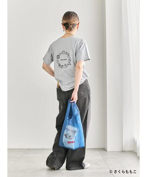 Samansa Mos2 blue（サマンサモスモスブルー）の「COJI-COJI/シアートート（ハンドバッグ・レディース・ネイビー/オフホワイト・F）」の16枚目の写真