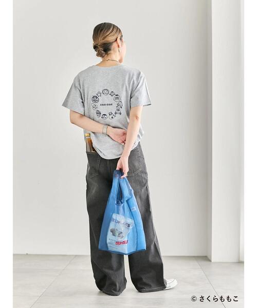 Samansa Mos2 blue（サマンサモスモスブルー）の「COJI-COJI/シアートート（ハンドバッグ・レディース・ネイビー/オフホワイト・F）」の17枚目の写真