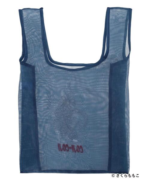 Samansa Mos2 blue（サマンサモスモスブルー）の「COJI-COJI/シアートート（ハンドバッグ・レディース・ネイビー/オフホワイト・F）」の22枚目の写真