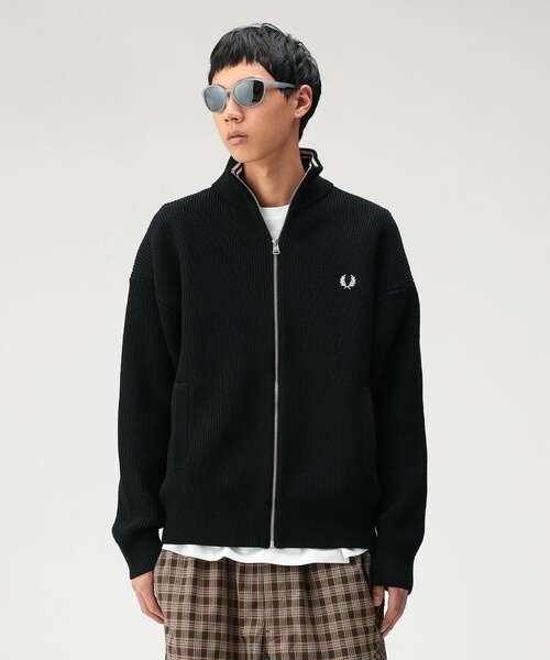 別注】FRED PERRY / ドライバーズニット（カーディガン/ボレロ）｜FRED