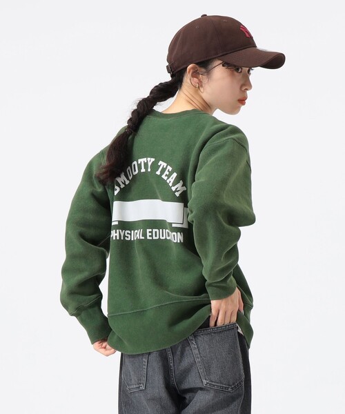 トレーナー スウェット 「別注」Champion / バックプリント リバースウィーブ(R) クルー スウェット レディース BEAMS BOY（ビームス ボーイ）【別注】Champion / バック