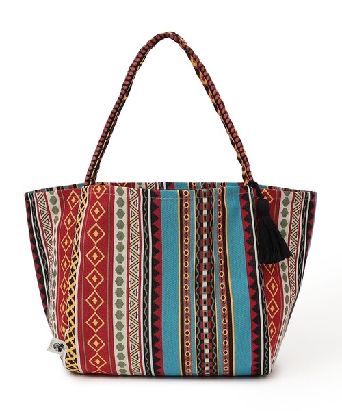 SHIPS(シップス)の「KHIPU:DOUBLE FACED BAG(トートバッグ・レディース・ライトグリーン/ライトブルー・ONE SIZE)」の2枚目の写真