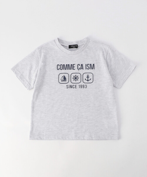 COMME CA ISM(コムサイズム)の「エンボス プリント Tシャツ(Tシャツ/カットソー・キッズ・ブラック/サックスブルー/ライトグレー・120cm/110cm/100cm/150cm/140cm/130cm)」の12枚目の写真