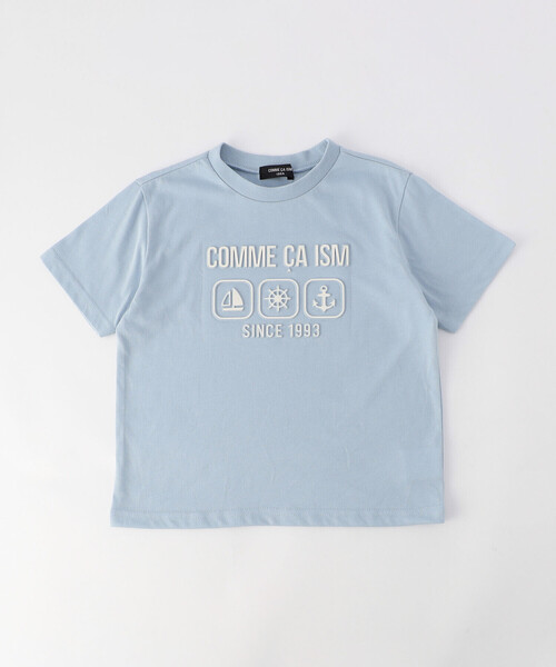 COMME CA ISM(コムサイズム)の「エンボス プリント Tシャツ(Tシャツ/カットソー・キッズ・ブラック/サックスブルー/ライトグレー・120cm/110cm/100cm/150cm/140cm/130cm)」の9枚目の写真