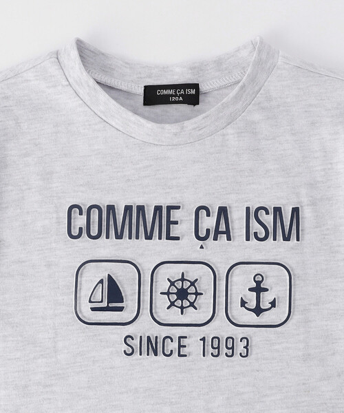 COMME CA ISM(コムサイズム)の「エンボス プリント Tシャツ(Tシャツ/カットソー・キッズ・ブラック/サックスブルー/ライトグレー・120cm/110cm/100cm/150cm/140cm/130cm)」の10枚目の写真