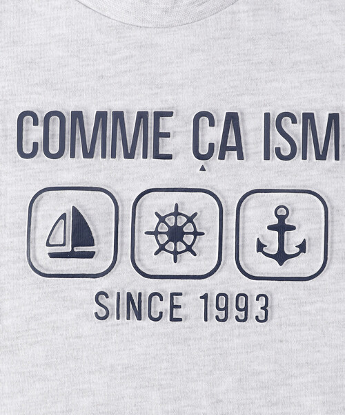 COMME CA ISM(コムサイズム)の「エンボス プリント Tシャツ(Tシャツ/カットソー・キッズ・ブラック/サックスブルー/ライトグレー・120cm/110cm/100cm/150cm/140cm/130cm)」の8枚目の写真
