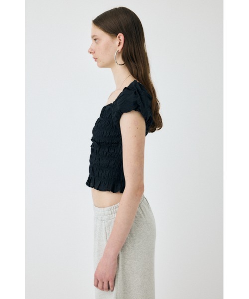 MOUSSY(マウジー)の「【EC・一部店舗限定】GATHER ブラウス(シャツ/ブラウス・レディース・ホワイト/ブラック・FREE)」の7枚目の写真