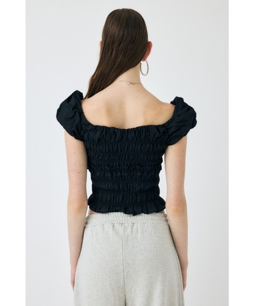 MOUSSY(マウジー)の「【EC・一部店舗限定】GATHER ブラウス(シャツ/ブラウス・レディース・ホワイト/ブラック・FREE)」の8枚目の写真