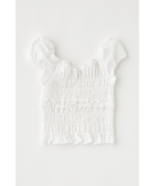 MOUSSY(マウジー)の「【EC・一部店舗限定】GATHER ブラウス(シャツ/ブラウス・レディース・ホワイト/ブラック・FREE)」の13枚目の写真