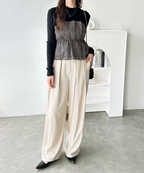 GeeRA(ジーラ)の「ビスチェドッキングニット(ニット/セーター・レディース・グレー/ブラック・MEDIUM/LARGE/X-LARGE)」の7枚目の写真