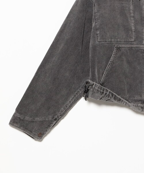 BEAMS（ビームス）の「ワイドショートフィット フェード コーデュロイ フーデットブルゾン（ブルゾン・メンズ・ブラウン/チャコールグレー・S/XL/L/M）」の5枚目の写真