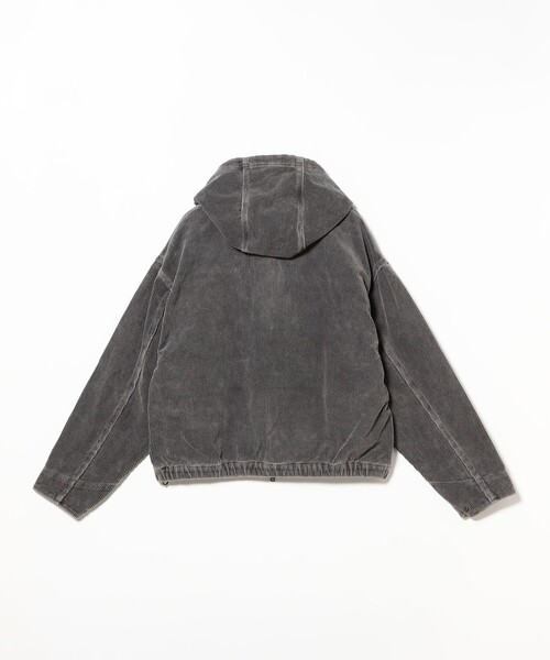 BEAMS（ビームス）の「ワイドショートフィット フェード コーデュロイ フーデットブルゾン（ブルゾン・メンズ・ブラウン/チャコールグレー・S/XL/L/M）」の7枚目の写真
