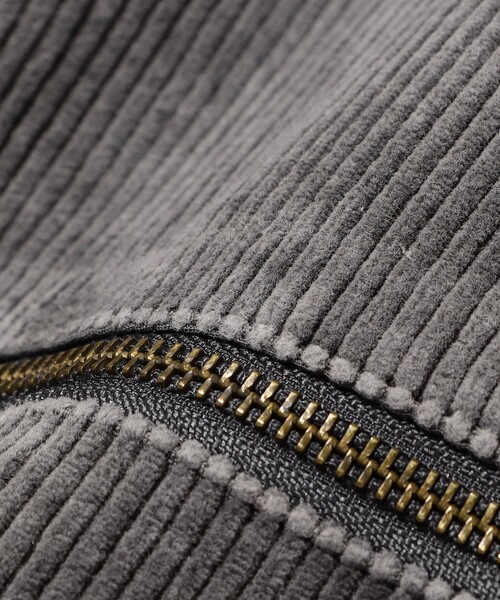 BEAMS（ビームス）の「ワイドショートフィット フェード コーデュロイ フーデットブルゾン（ブルゾン・メンズ・ブラウン/チャコールグレー・S/XL/L/M）」の8枚目の写真