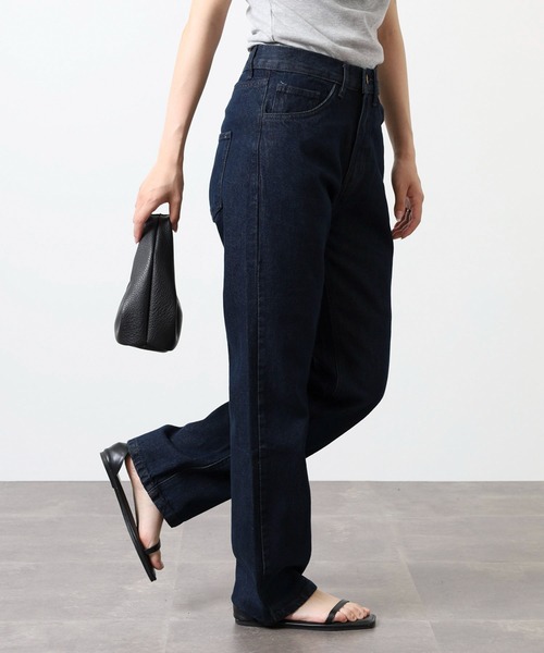 atONE(アットワン)の「スリムストレートデニムパンツ(デニムパンツ・レディース・ダークネイビー/ネイビー/ライトブルー・LL/L/M)」の17枚目の写真