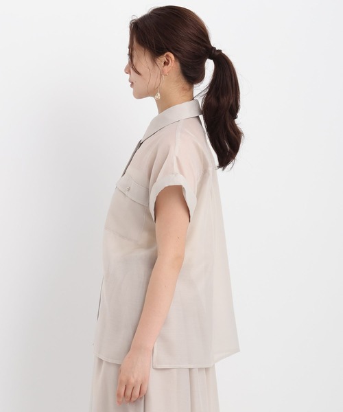 Andemiu（アンデミュウ）の「シャツセットアップ582104（シャツワンピース・レディース・レッド/ライトグレー/ネイビー/モカ/ダークグレー/ブラック・FREE）」の11枚目の写真