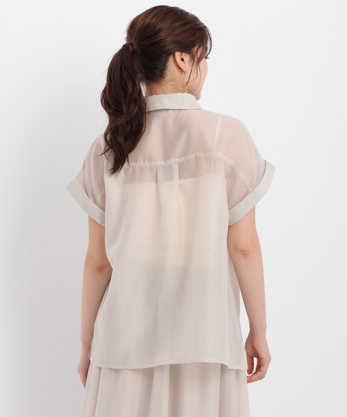 Andemiu（アンデミュウ）の「シャツセットアップ582104（シャツワンピース・レディース・レッド/ライトグレー/ネイビー/モカ/ダークグレー/ブラック・FREE）」の12枚目の写真