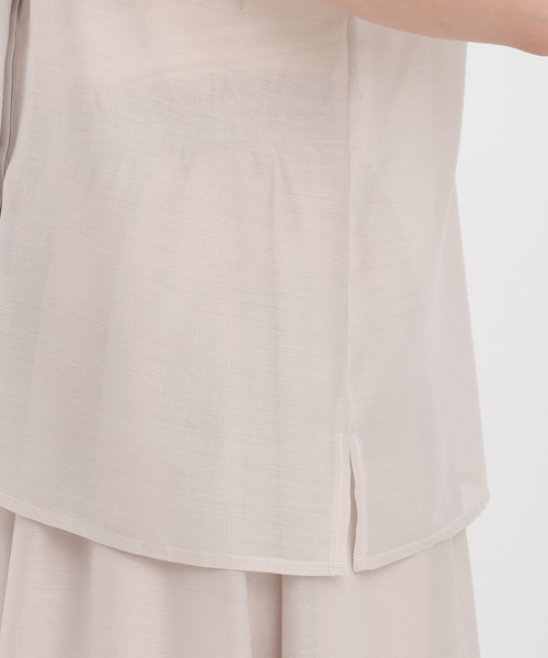 Andemiu（アンデミュウ）の「シャツセットアップ582104（シャツワンピース・レディース・レッド/ライトグレー/ネイビー/モカ/ダークグレー/ブラック・FREE）」の16枚目の写真