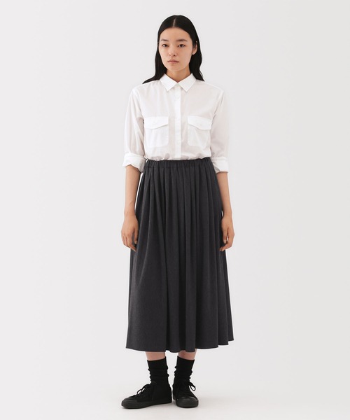MUJI Labo ネイビー ラップスカート　2024 MUJI Labo｜ボトムス・スカート｜婦人・レディース 通販 | 無印良品