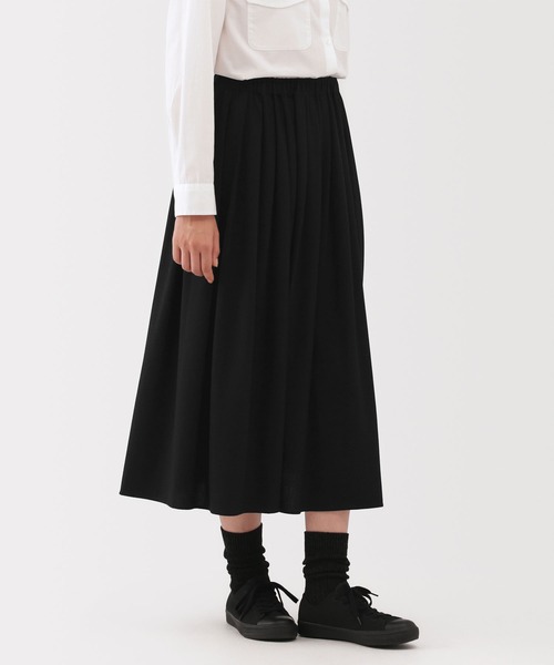 MUJI Labo（ムジラボ）の「〔MUJI Labo〕婦人　ジャージープリーツスカート（スカート・レディース・ブラック/チャコールグレー/ネイビー・S/M/L/XL）」の16枚目の写真