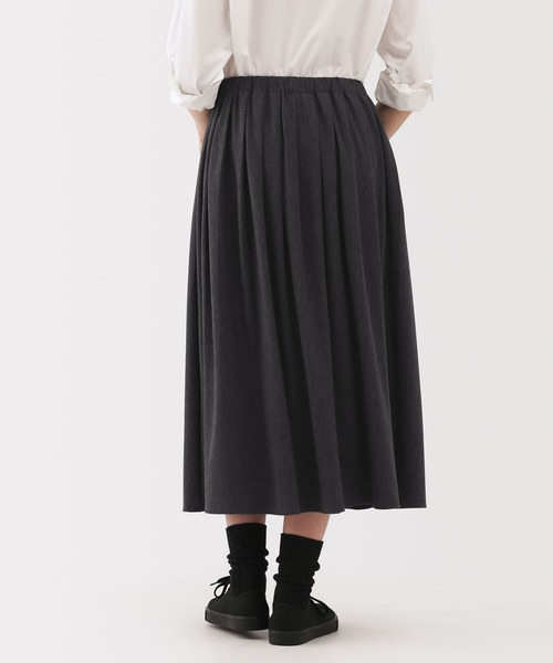 MUJI Labo（ムジラボ）の「〔MUJI Labo〕婦人　ジャージープリーツスカート（スカート・レディース・ブラック/チャコールグレー/ネイビー・S/M/L/XL）」の19枚目の写真