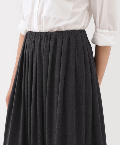 MUJI Labo（ムジラボ）の「〔MUJI Labo〕婦人　ジャージープリーツスカート（スカート・レディース・ブラック/チャコールグレー/ネイビー・S/M/L/XL）」の17枚目の写真